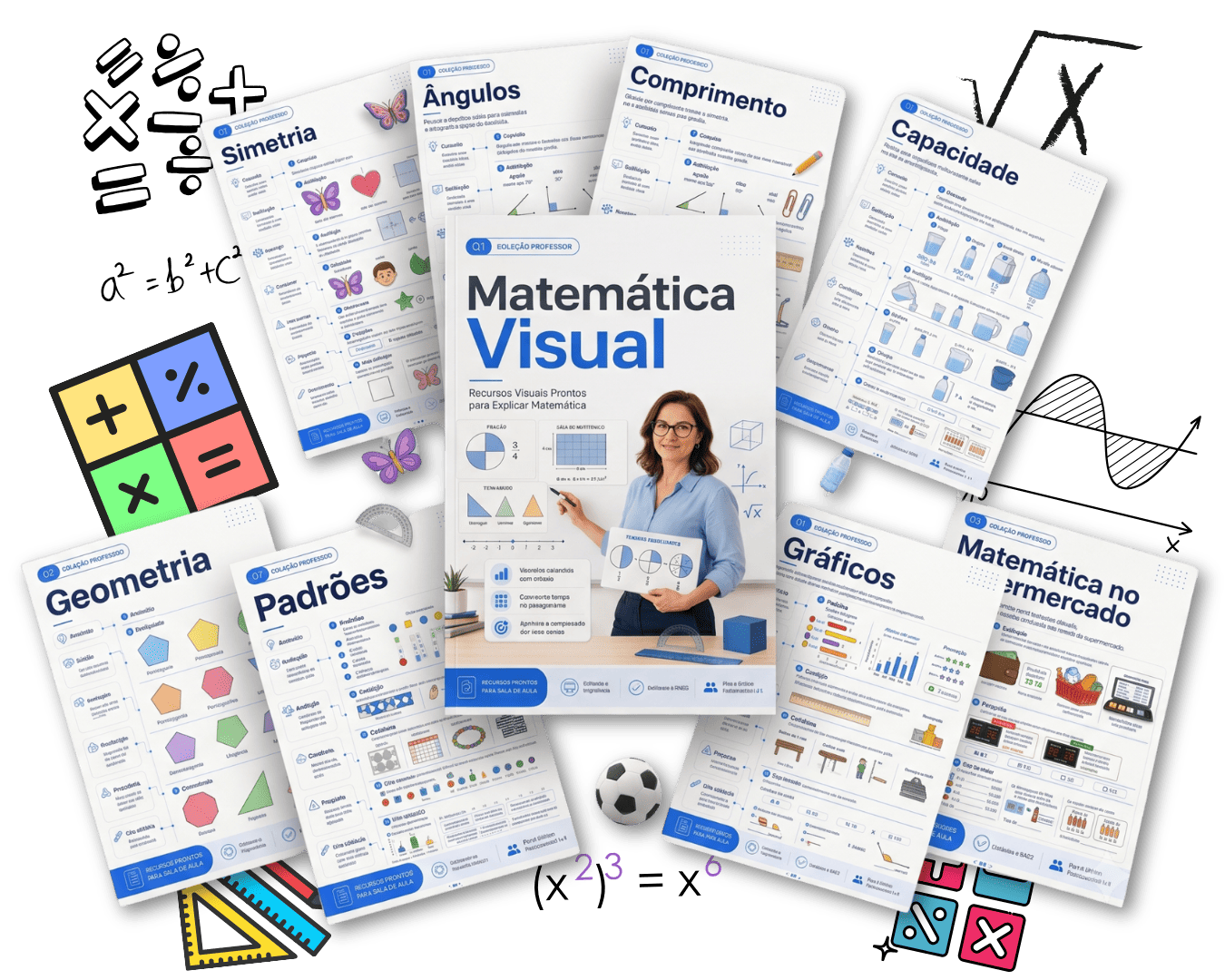 Coleção Matemática Visual — 200 recursos visuais