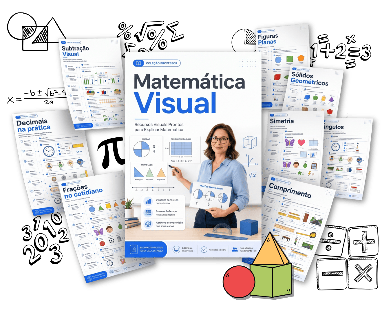 Coleção Matemática Visual — materiais didáticos prontos